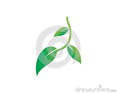 Logos of green leaf ecology nature element vector Vector Illustration