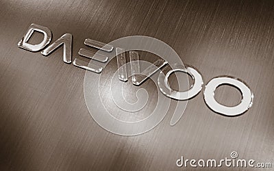 Logotype Daewoo Editorial Stock Photo