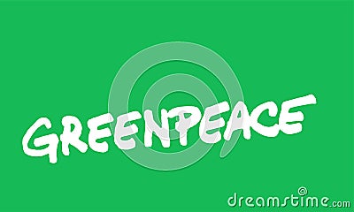 Greenpeace logo Editorial Stock Photo