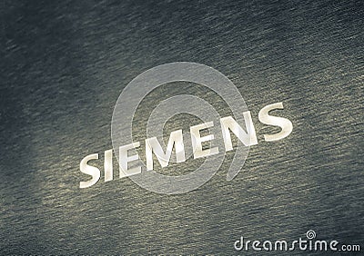 Logotype of the Siemens Editorial Stock Photo