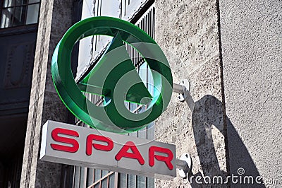 Logotype of Spar Editorial Stock Photo