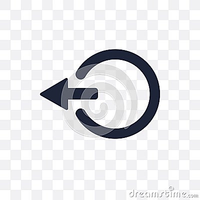 Logout transparent icon. Logout symbol design from Web navigation collection. Vector Illustration