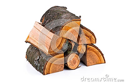 The logs of fire wood Stock Photo