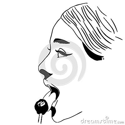 Lollipop lick vector illustration by crafteroks Vector Illustration