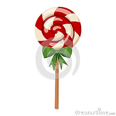 Lollipop sweet dessert vector illustration. Vector Illustration