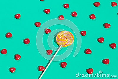 Lollipop and sweets for children. treats for sweet tooth Stock Photo