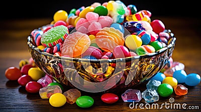 lollipops assorted candy food Cartoon Illustration