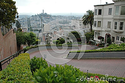 Lombard Street in San Francisco Stock Photo