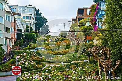 Lombard Street San Francisco Stock Photo