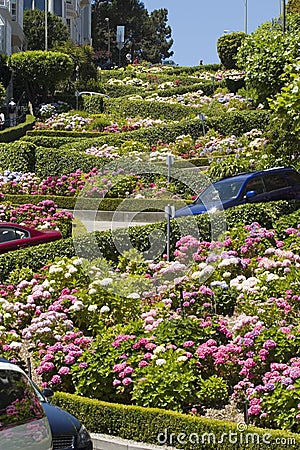 Lombard Street San Francisco Stock Photo