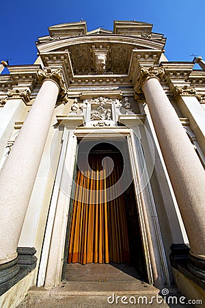 lombardy in the busto arsizio old church closed italy Stock Photo