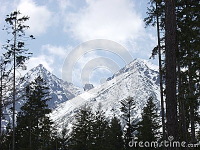 Lomnica mountain Stock Photo