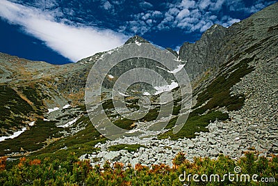 Lomnica Peak High Tatras mountains of Slovakia Stock Photo