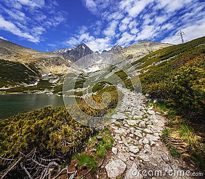 Lomnica Peak - High Tatras - Slovakia Stock Photo