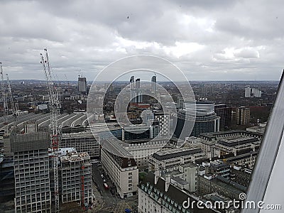 London from above high view Stock Photo