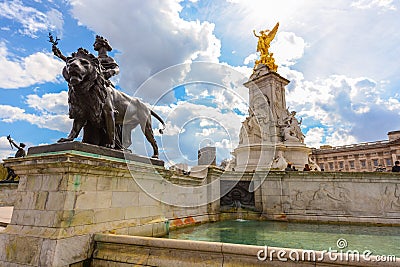 LONDON - April 12,2016: Victoria Memorial in London Editorial Stock Photo