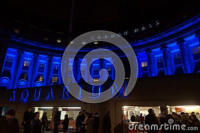 London Aquarium and County Hall Editorial Stock Photo