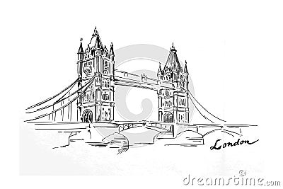 London bridge Vector Illustration