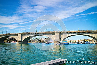 London Bridge Lake Havasu City Arizona Stock Photo