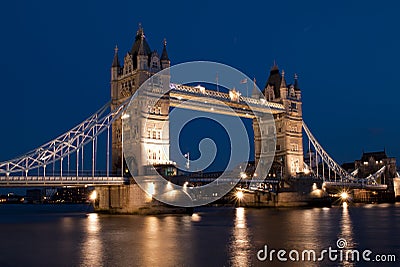 London Bridge at night Stock Photo