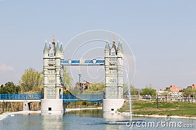 London Bridge Tower in Madrid Stock Photo