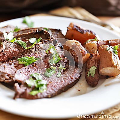 London broil beef roast Stock Photo