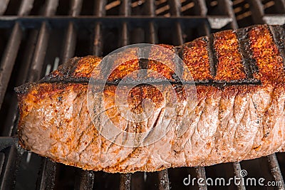 London Broil Steak Grill Stock Photo