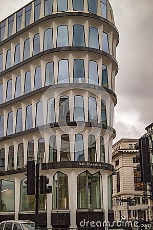 London building with arched windows Editorial Stock Photo