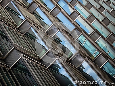 London buildings abstract architectural details Stock Photo