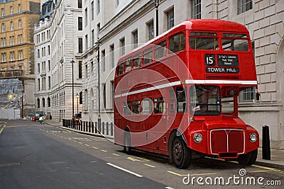 London Bus Stock Photo