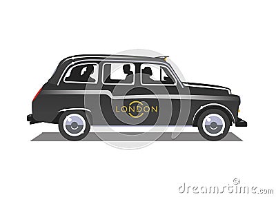 London Taxi Vector Illustration