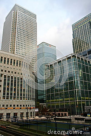 London Canary Wharf - Banks Editorial Stock Photo