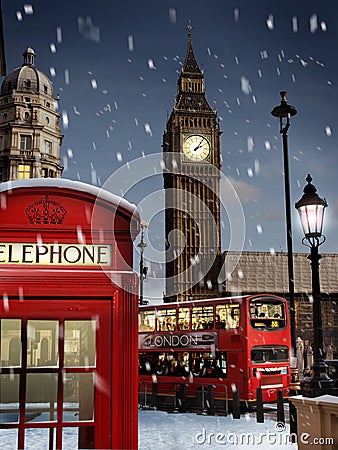 London at Christmas Stock Photo