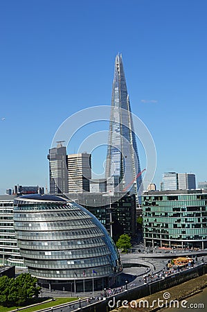 London city hall panorama Stock Photo