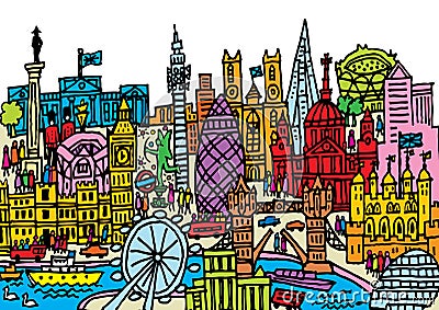 London City Vector Illustration