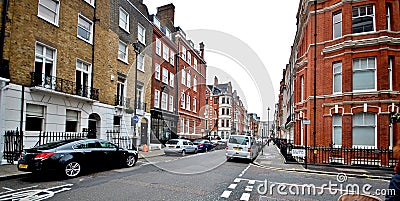 London city views with narrow alleys Editorial Stock Photo