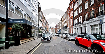 London city views with narrow alleys Editorial Stock Photo