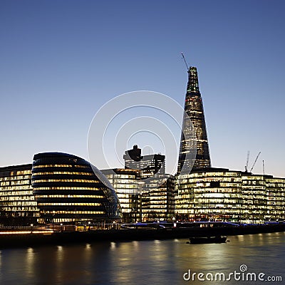 London Cityscape, Tower Hemlets Stock Photo