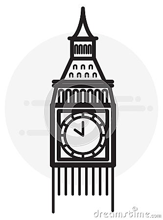 London Clock Tower - Icon Stock Photo