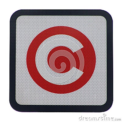 London congestion charge sign Stock Photo
