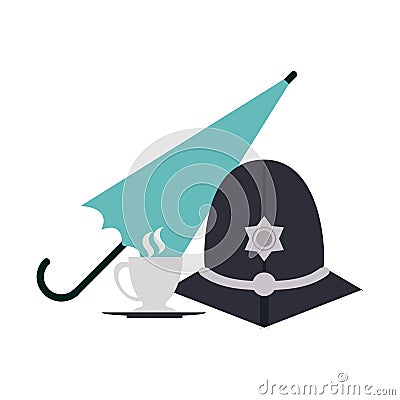 London custodian helmet Vector Illustration