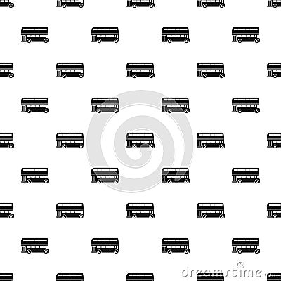 London double decker bus pattern, simple style Vector Illustration