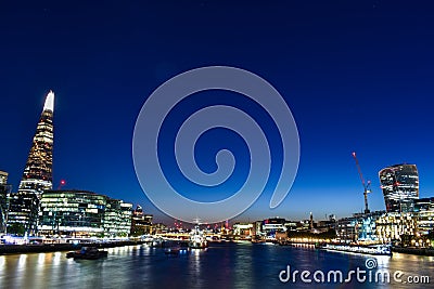 The London Downtown. 360 degree uninterrupted views across the City of London Stock Photo