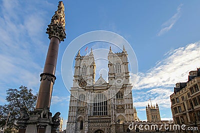 London,England-December 8,2013:The London Westminster Abbey St Margaret Church is most famous in England Editorial Stock Photo