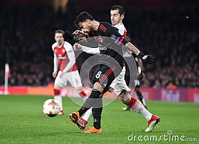 Suso of AC Milan in action Editorial Stock Photo