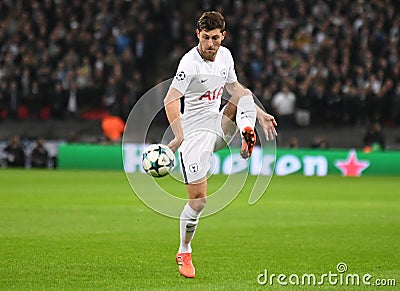 Ben Davies of Tottenham Hotspur Editorial Stock Photo