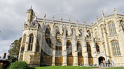 LONDON , ENGLAND- OCTOBER, 4 2017 st george`s chapel at windsor castle Editorial Stock Photo