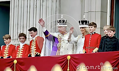 London, England, UK. 6th May, 2023. King CHARLES III and Queen Consort Camilla Editorial Stock Photo