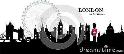 London, England Vector Illustration