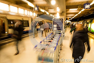 London Euston train station Editorial Stock Photo
